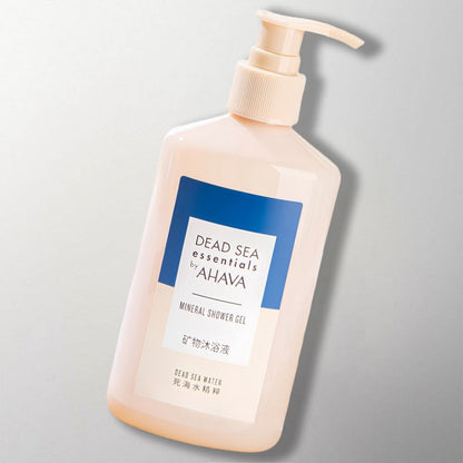 one bottle of ahava dead sea shower gel.