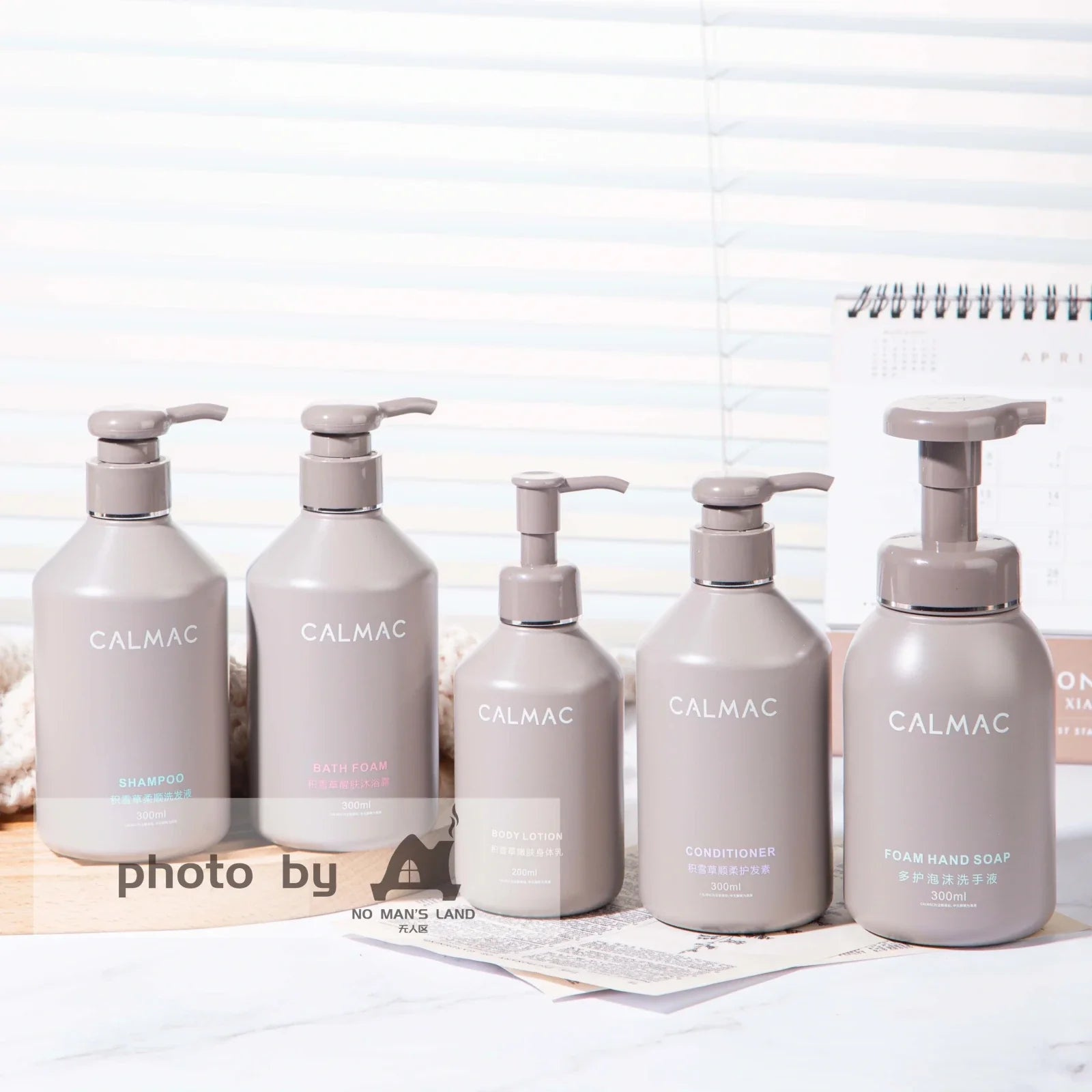 CALMAC Shampoo &amp; Conditioner &amp; Body Lotion &amp; Shower Gel &amp; Hand Wash 300ML
