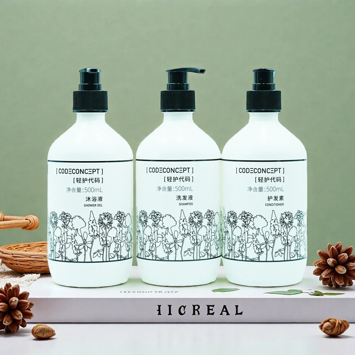 CODE CONCEPT Shampoo or Conditioner or Shower Gel or Hand Wash 500ML